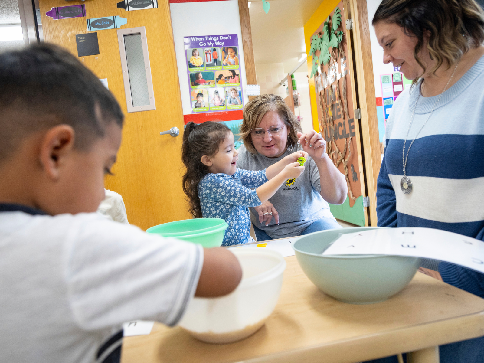 Literacy activity at Sunshine City Learning Center