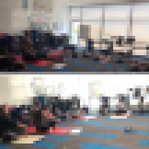 Erin Haley's Students Practice Yoga