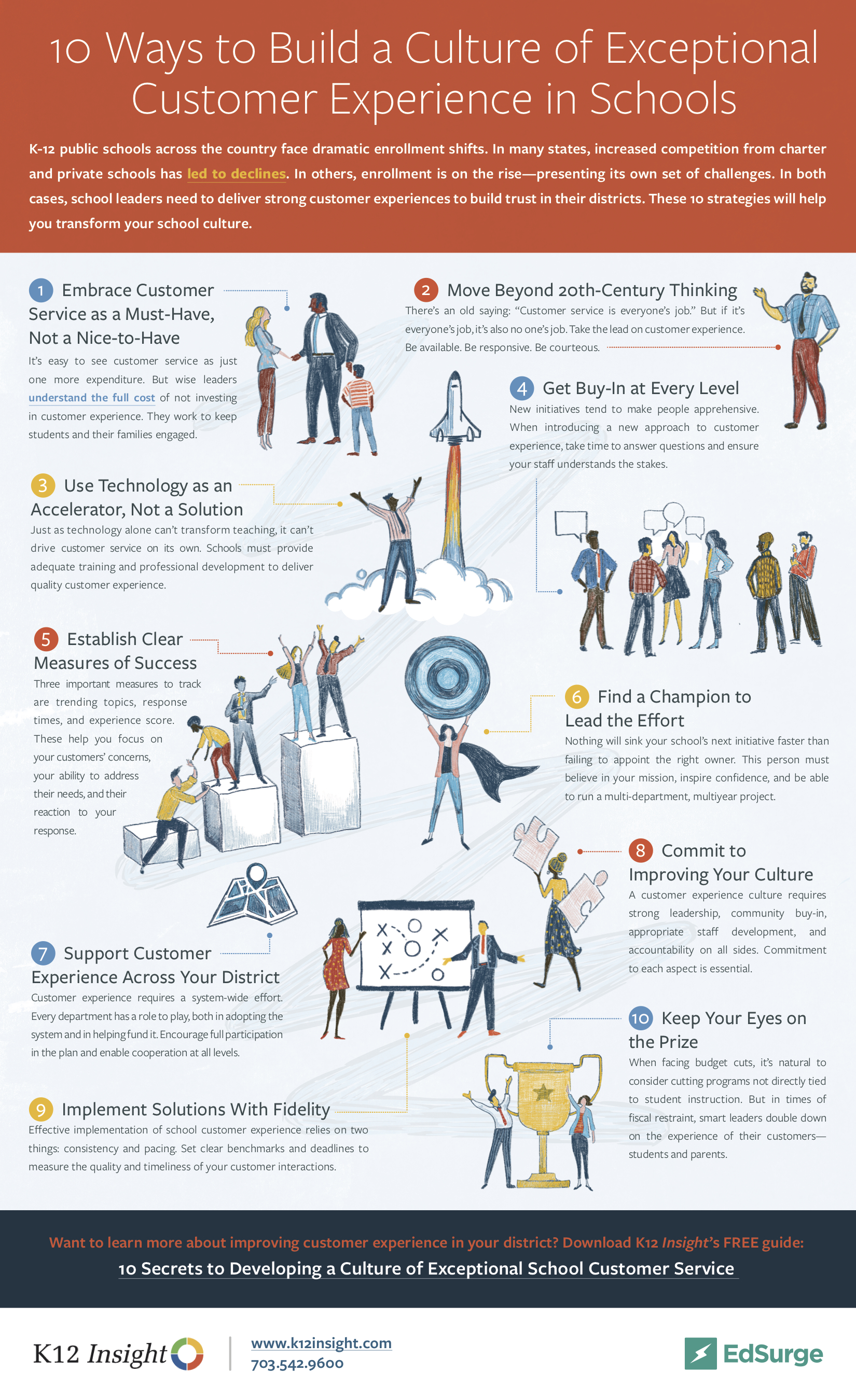 10 Ways to Build a Culture of Exceptional Customer Experience in Schools [Infographic]