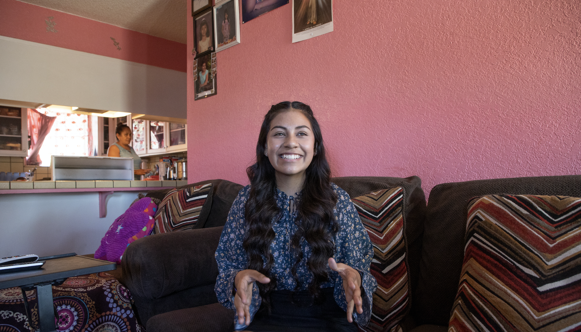 Princesa on couch at home