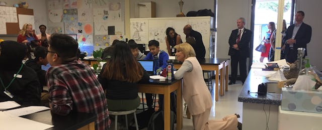 Betsy DeVos Visits Bay Area Public School for a Lesson in Personalized Learning