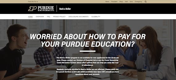Purdue University Suspends Income-Share Agreements, Its Loan Alternative