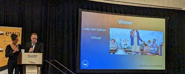 EdSurge Reporter Wins Top Prize for Journalism About Low Teacher Pay 