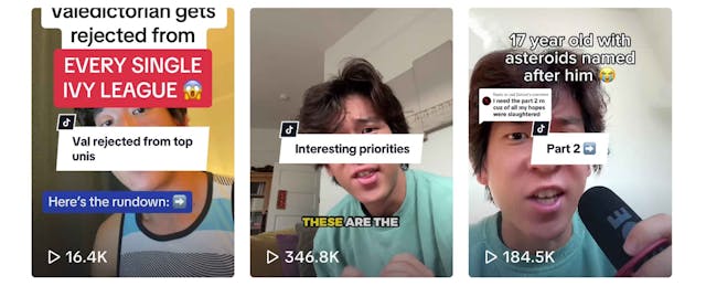 What a Popular TikTok Channel Reveals About the Stress of College Admissions