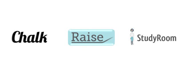 Imagine K-12 companies: Chalk, Raise and Study Room