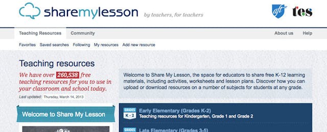 ShareMyLesson Provides Head Start for Common Core