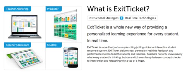 'ExitTicket' Checks on Student Learning