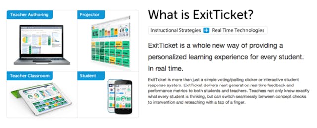 'ExitTicket' Checks on Student Learning