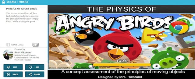 When to Teach Physics with ‘Angry Birds’