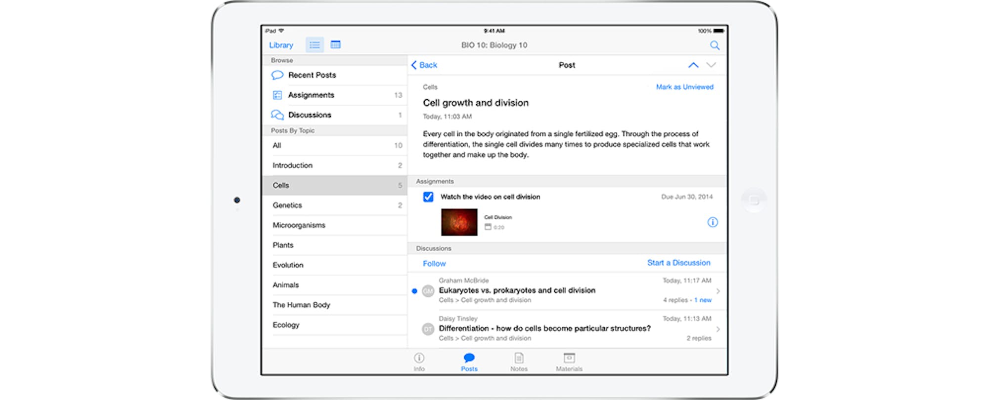 Apple Updates iTunes U, Offers Free Digital Bio Textbook