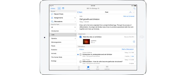 Apple Updates iTunes U, Offers Free Digital Bio Textbook
