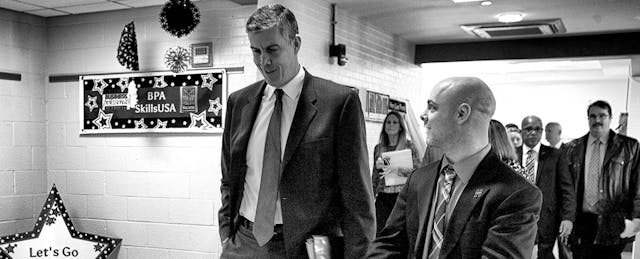 What the White House Press Corp Didn’t Ask About Arne Duncan’s Resignation