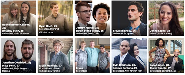 ​Forbes ‘30 Under 30’ Education Leaders to Learn From in 2017