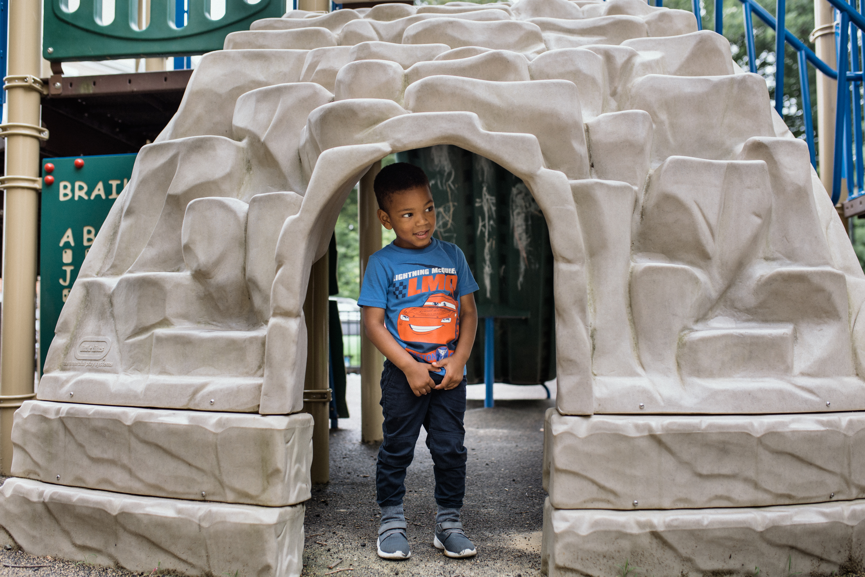 Noah on the playground